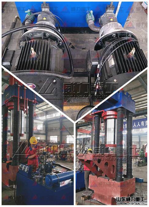 630噸四柱鐵屑?jí)簤K機(jī)細(xì)節(jié)展示