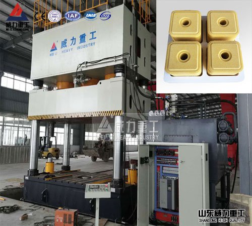 全自動(dòng)1000噸液壓機(jī)（一模兩塊鹽磚）