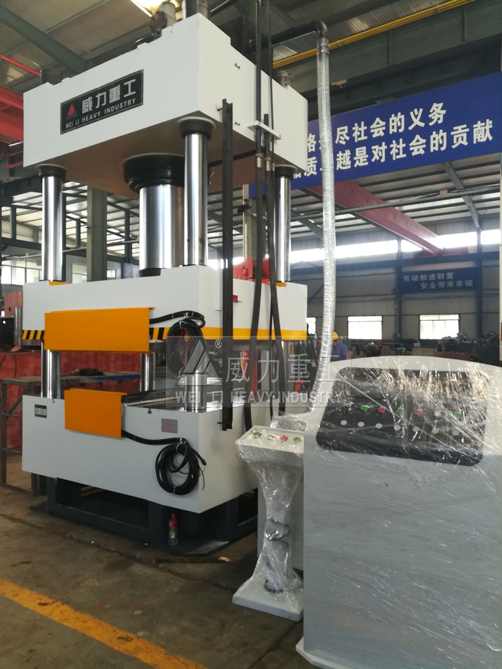 帶加熱板石英石水池液壓機(jī)