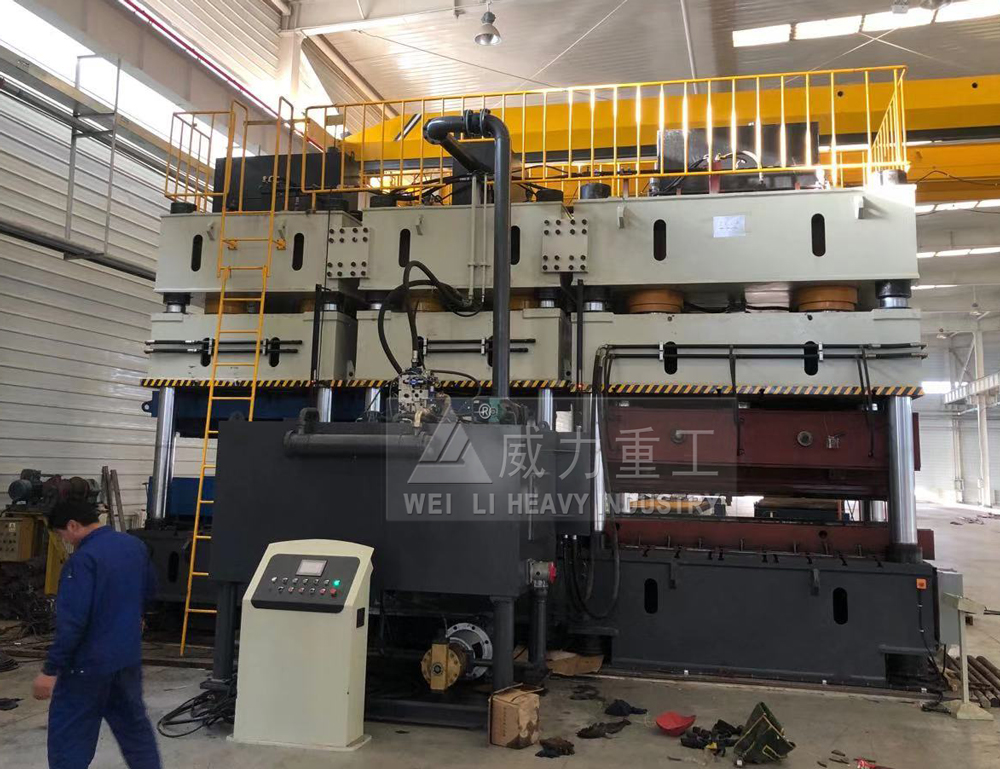 橋梁波紋板液壓機三機聯(lián)動